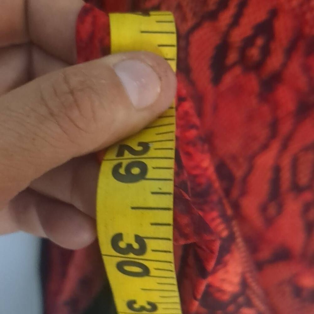 Anne Klein Memling Red Python Draped Neck Faux Le… - image 7